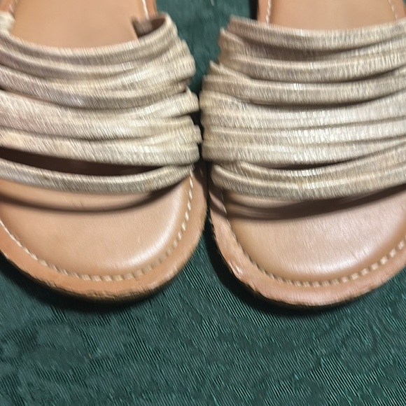 O’Neill Laguna Tan & Silver strappy sandals flip-flops slides Women’s Teen - Picture 5 of 7